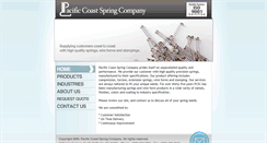 Desktop Screenshot of pacificcoastspring.net