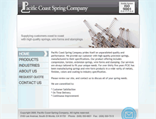 Tablet Screenshot of pacificcoastspring.net